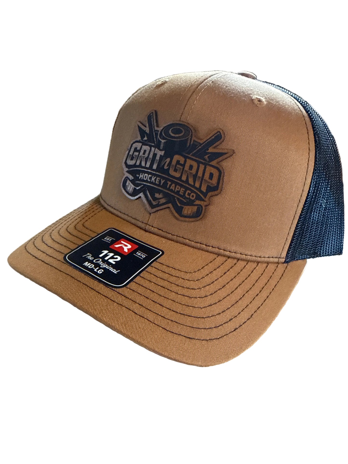 Grit N Grip Tan Leather Patch Bucket