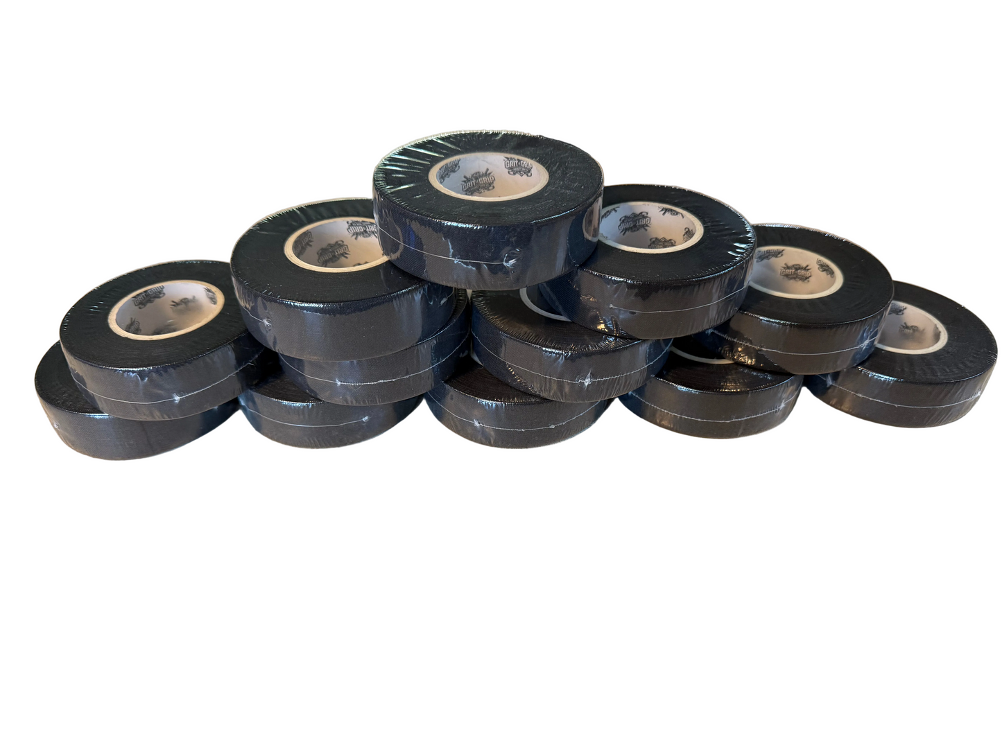 Grit n Grip Black Cloth Hockey Tape - 12 Pack