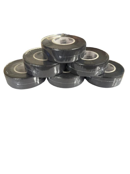 Grit N Grip Black Blended Cotton Hockey Tape 6 Pack