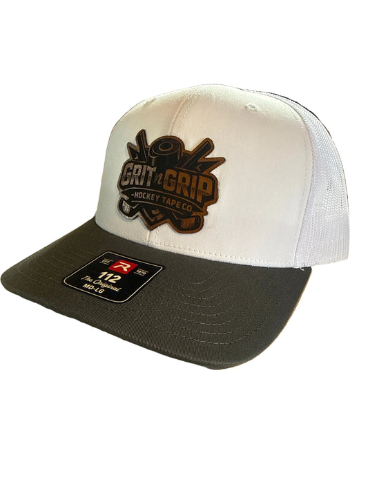 Grit N Grip White Leather Patch Bucket