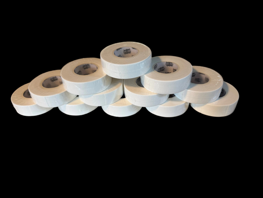 Grit n Grip Premium White Cloth Hockey Tape - 12 Pack